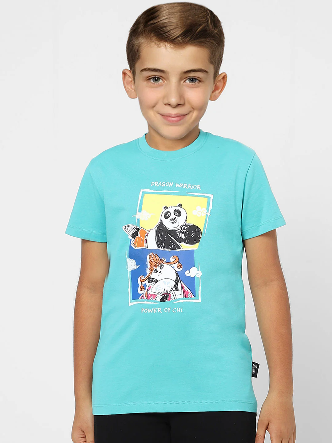 Boys X Kung Fu Panda Blue Graphic Print T-shirt - Image 2