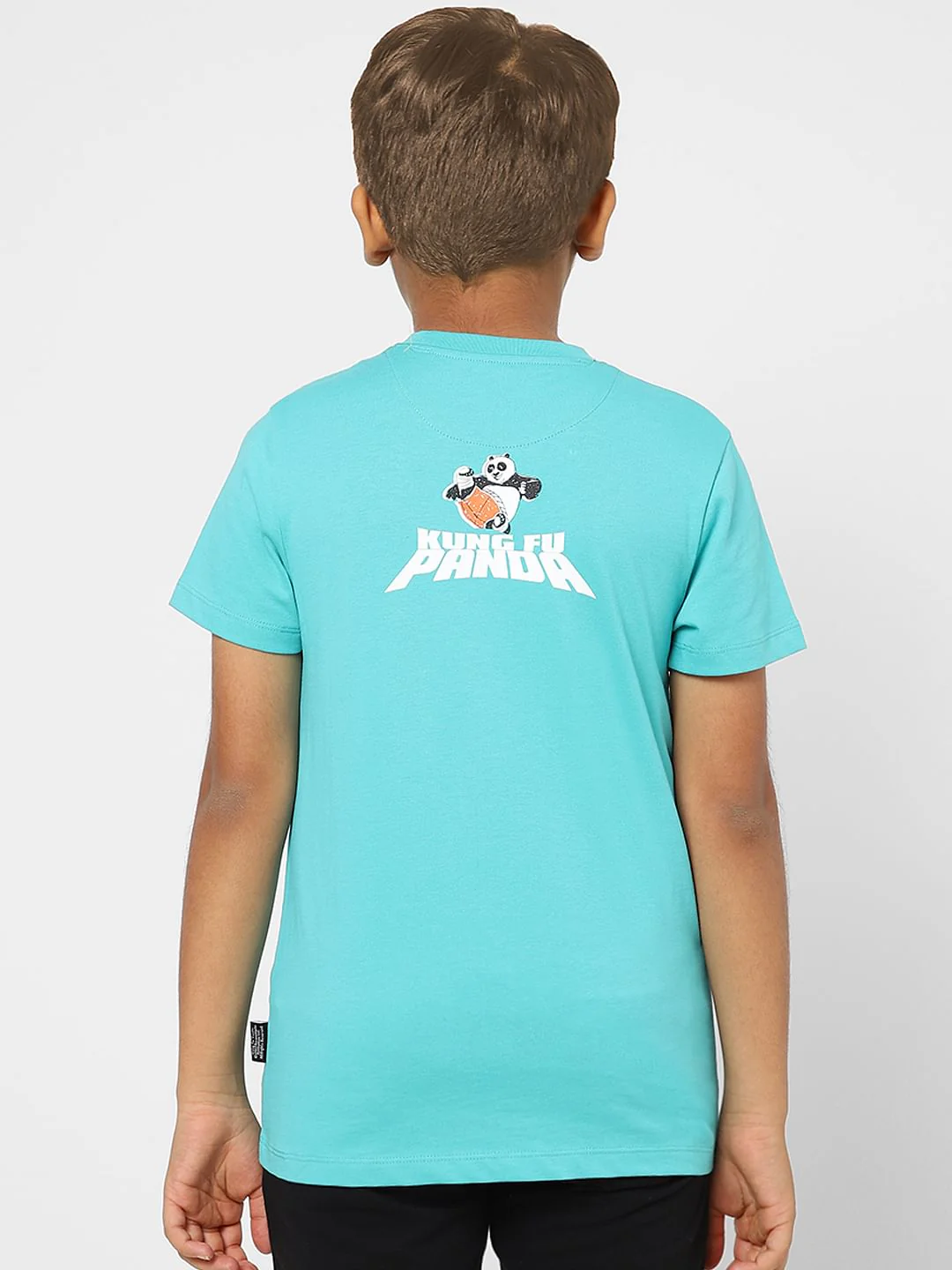 Boys X Kung Fu Panda Blue Graphic Print T-shirt - Image 4