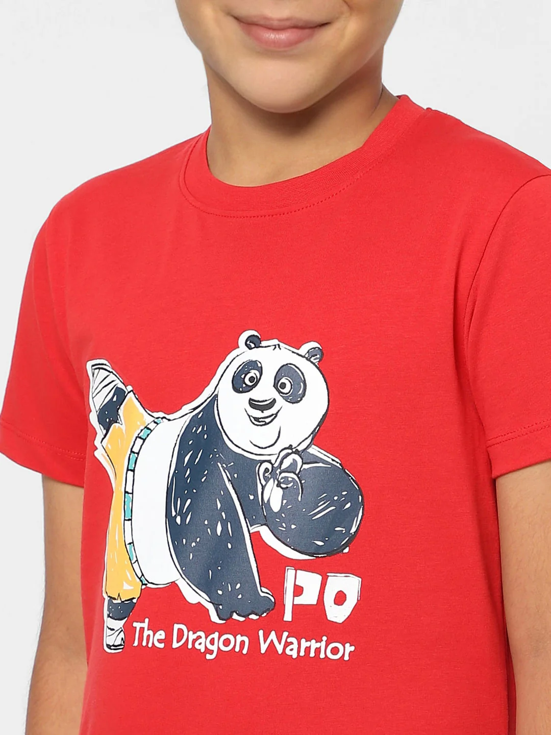Boys X Kung Fu Panda Red Graphic Print T-shirt - Image 5