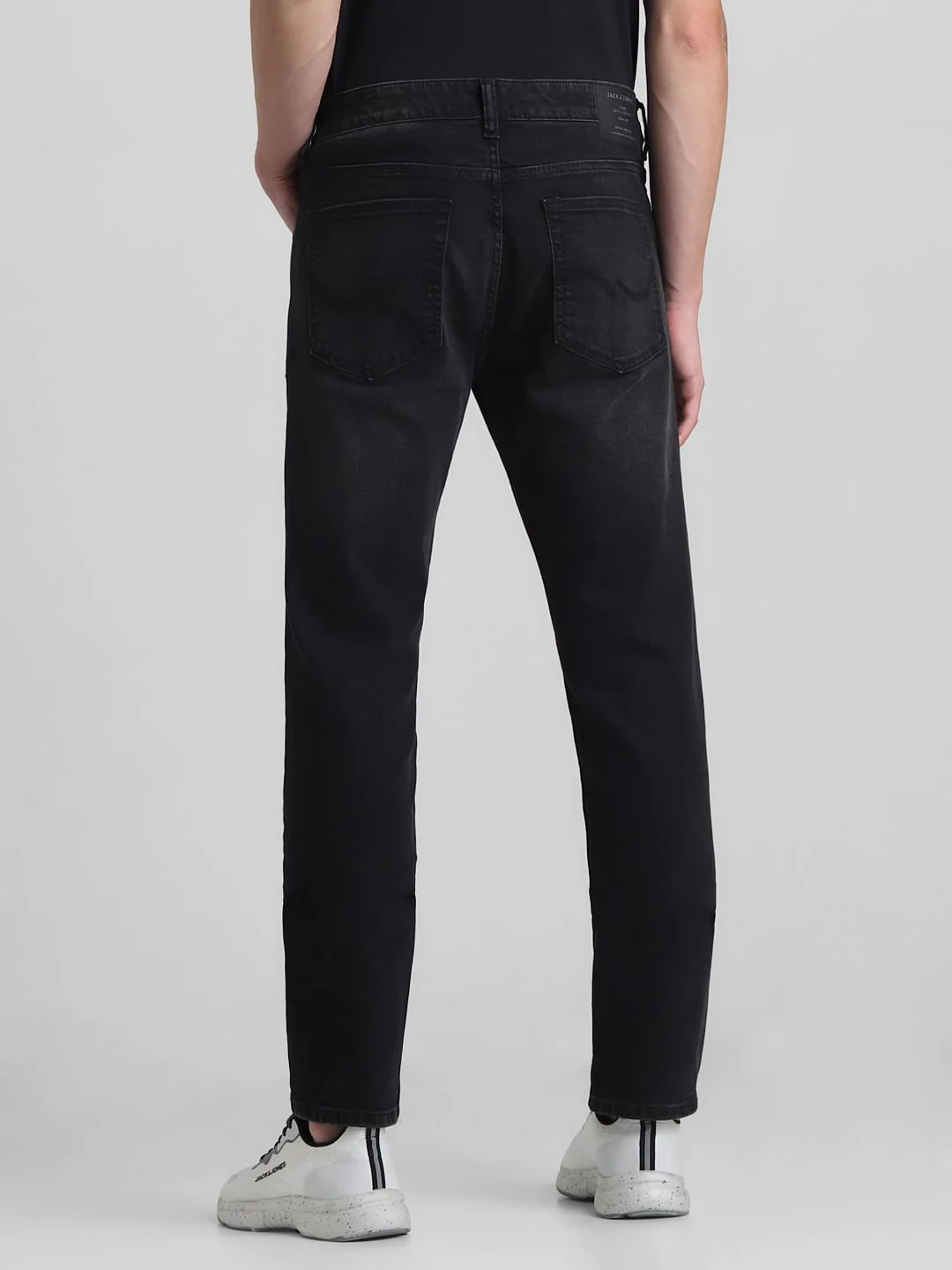 Black Low Rise Distressed Ben Skinny Jeans - Image 3