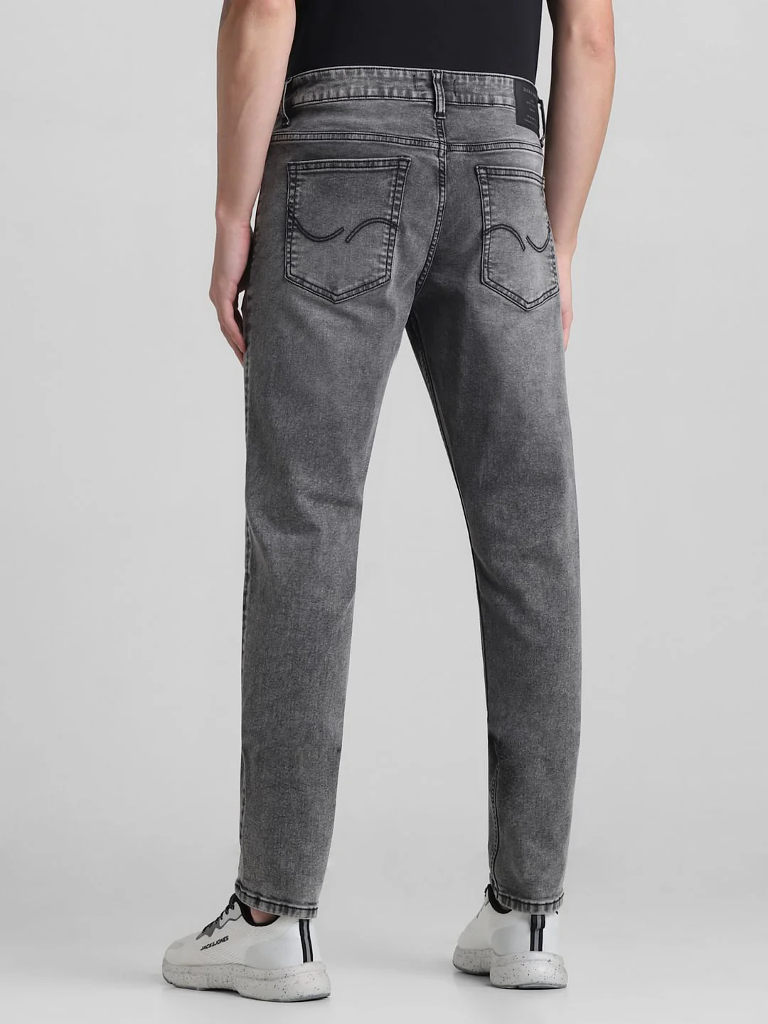 Grey Low Rise Slim Fit Jeans - Image 3