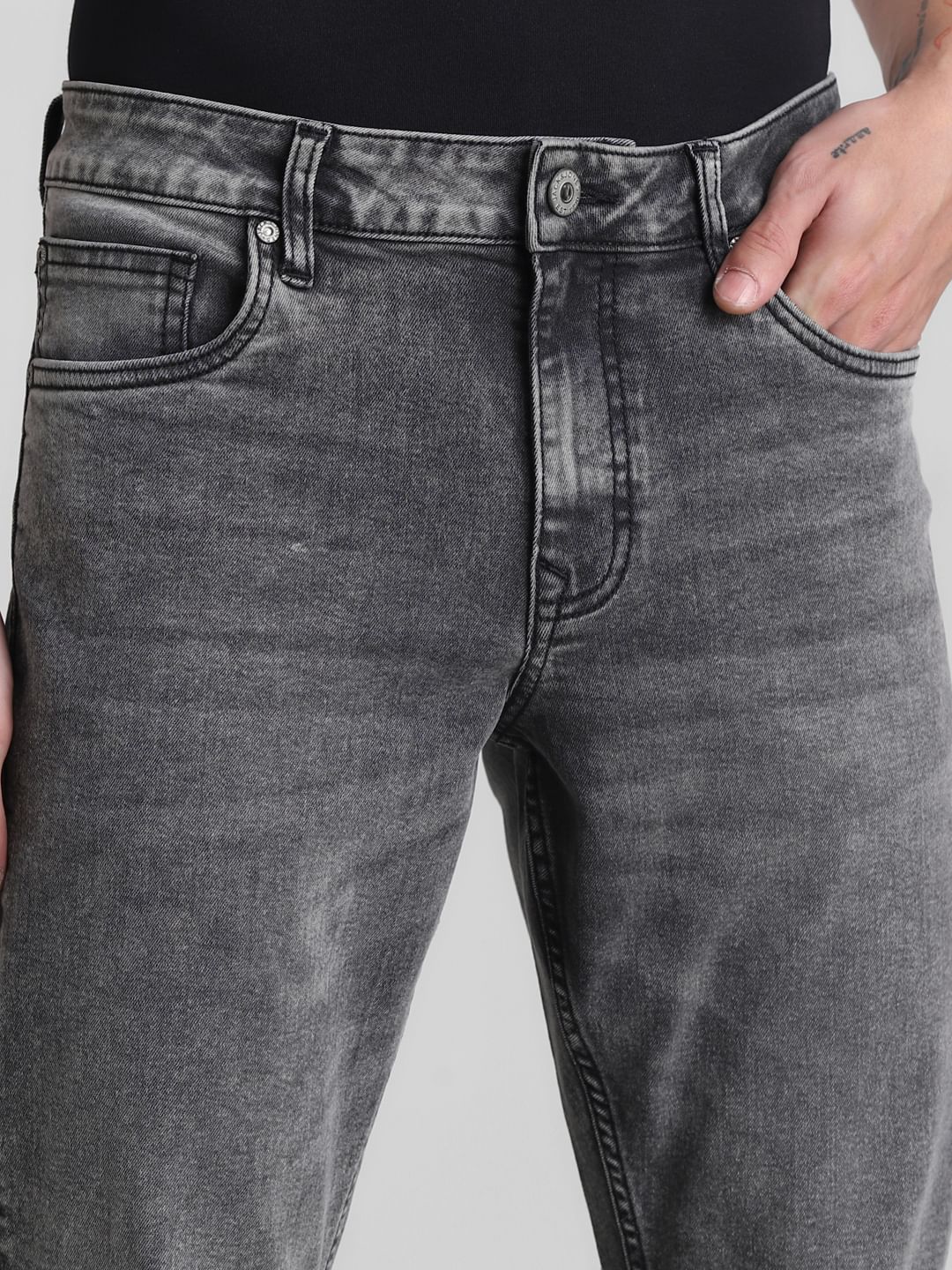 Grey Low Rise Slim Fit Jeans - Image 4