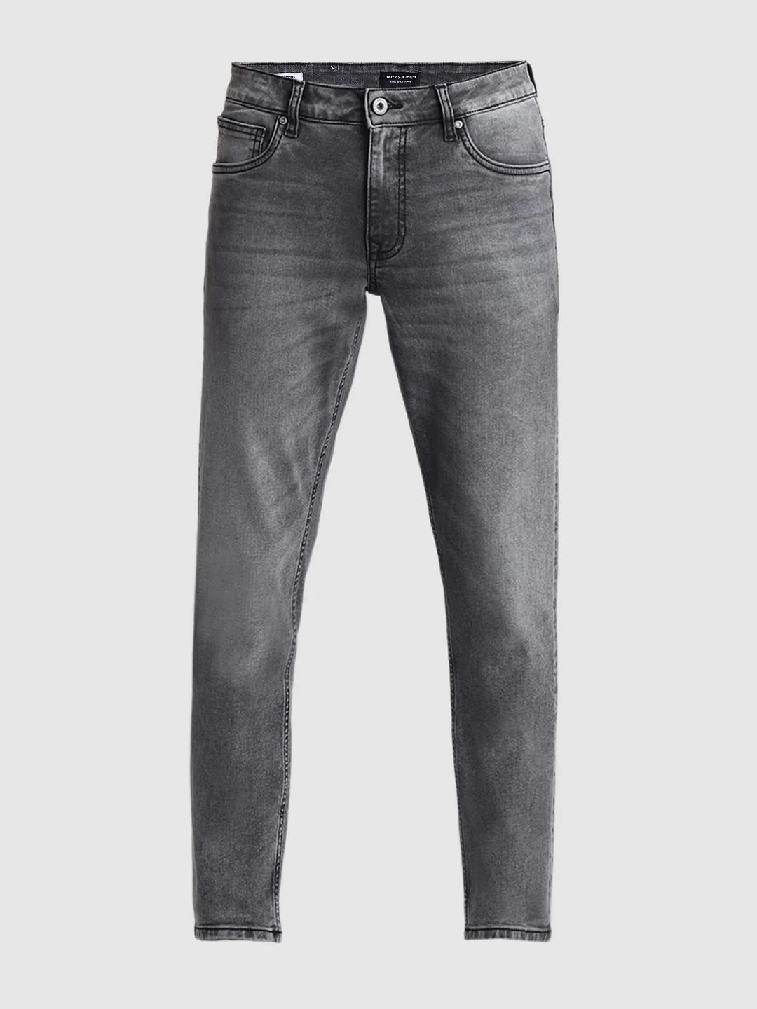 Grey Mid Rise Brak Slim Fit Jeans - Image 7