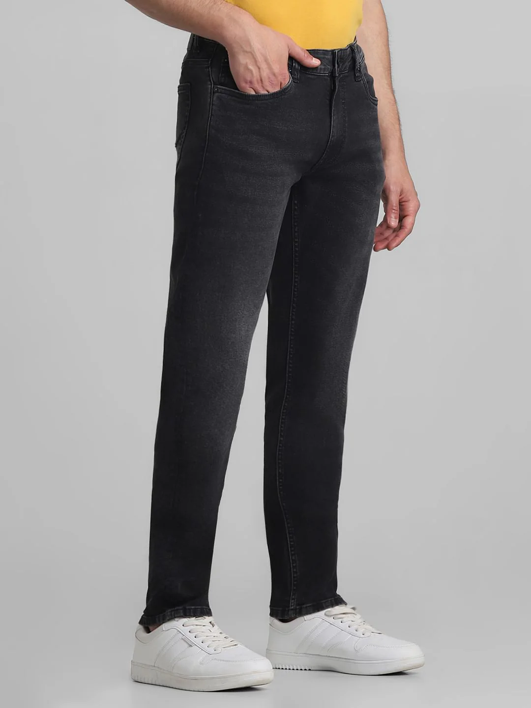 Grey Low Rise Washed Ben Skinny Jeans - Image 2