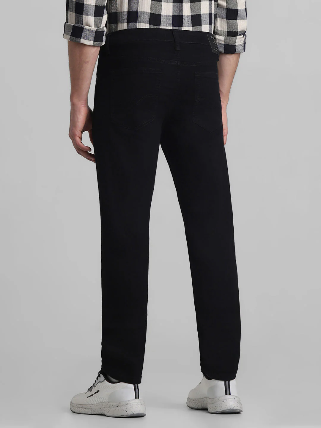 Black Low Rise Glenn Slim Fit Jeans - Image 3