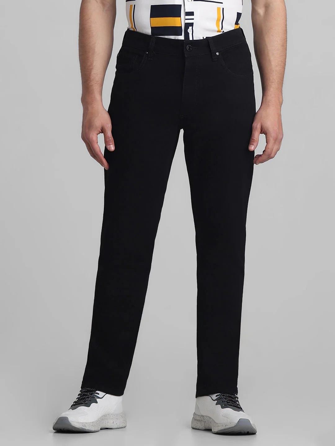 Black Low Rise Tim Anti Fit Jeans