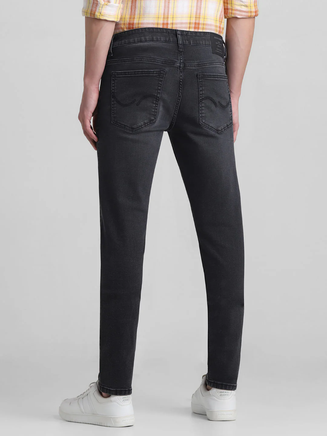 Dark Grey Low Rise Slim Fit Jeans - Image 3