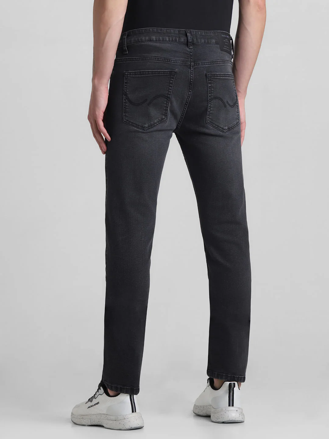 Dark Grey Low Rise Ben Skinny Fit Jeans - Image 3