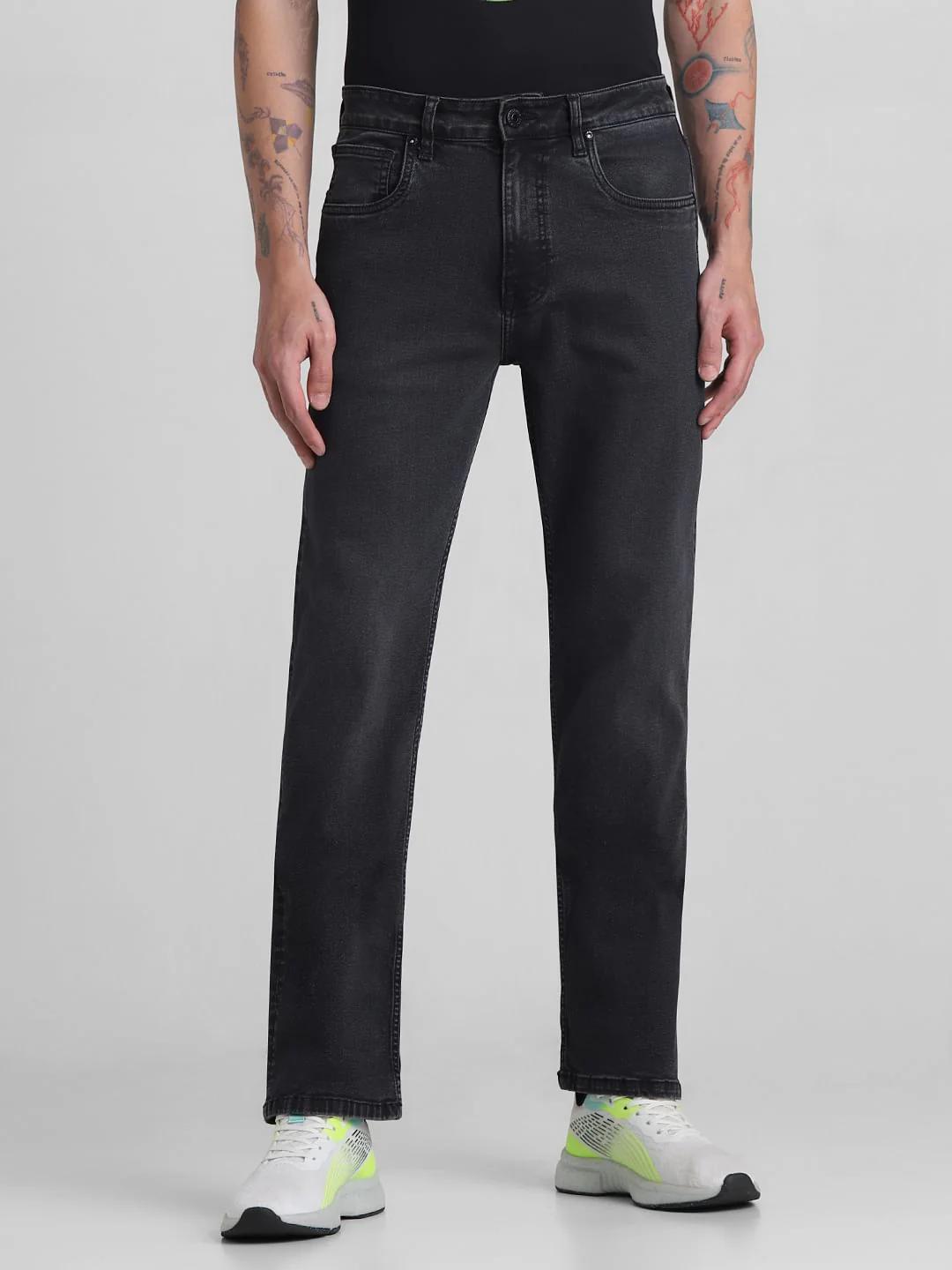 Dark Grey High Rise Ray Bootcut Jeans