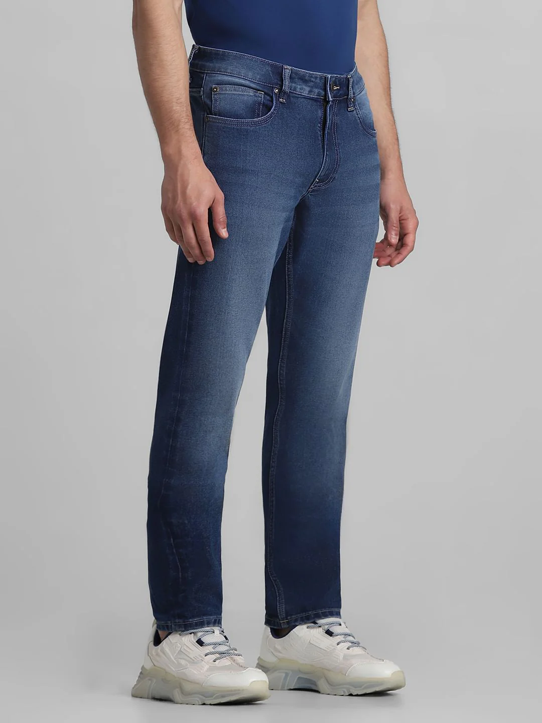Blue Low Rise Glenn Slim Fit Jeans - Image 2