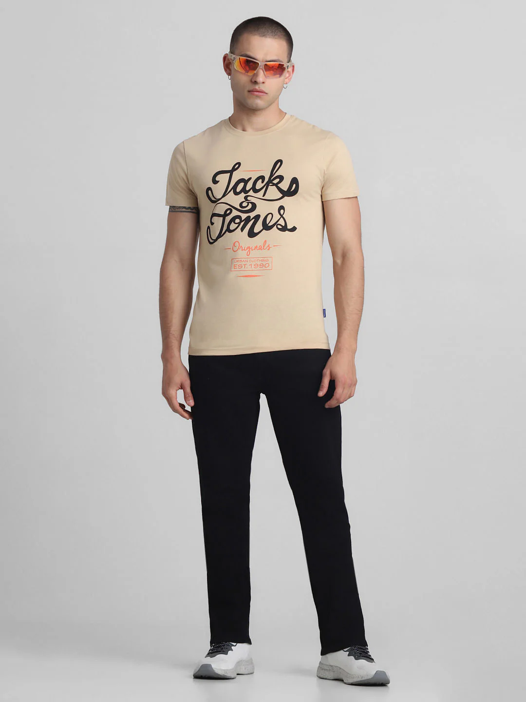 Black Mid Rise Clark Regular Fit Jeans - Image 6