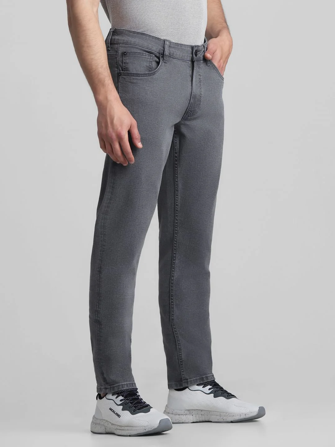 Grey Low Rise Glenn Slim Fit Jeans - Image 2