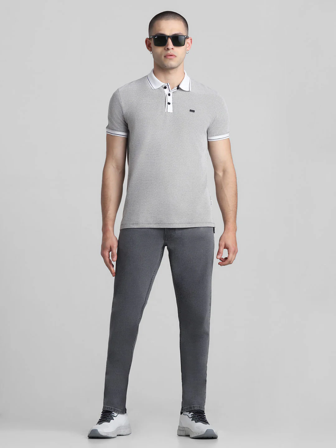 Grey Low Rise Glenn Slim Fit Jeans - Image 5
