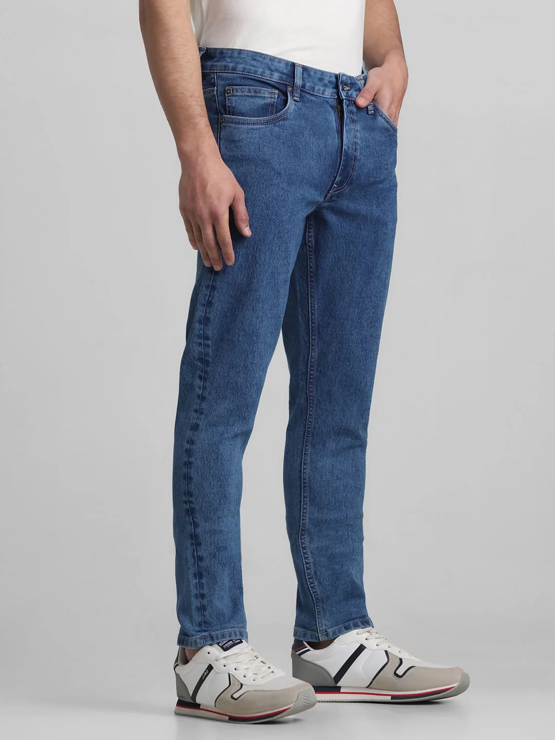 Light Blue Low Rise Glenn Slim Fit Jeans - Image 2