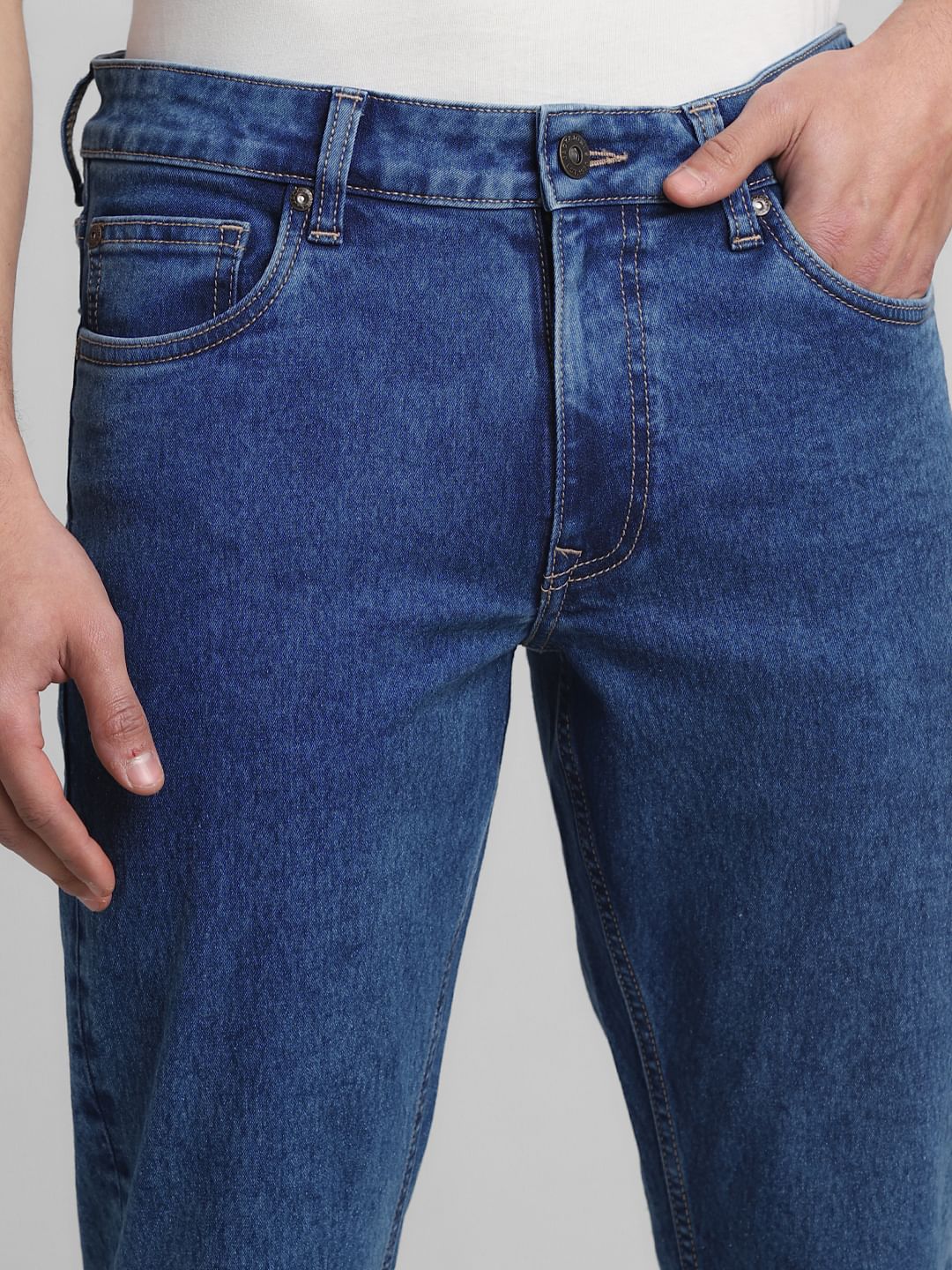 Light Blue Low Rise Glenn Slim Fit Jeans - Image 4