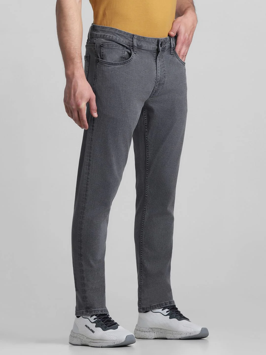Grey Low Rise Ben Skinny Fit Jeans - Image 2