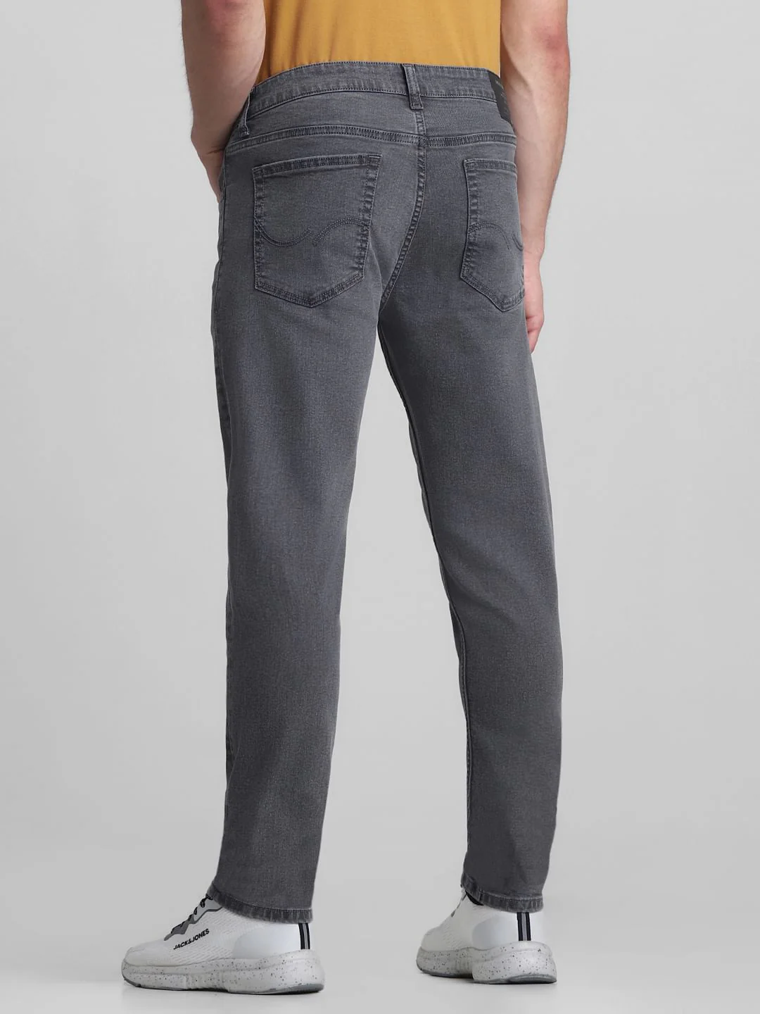 Grey Low Rise Ben Skinny Fit Jeans - Image 3