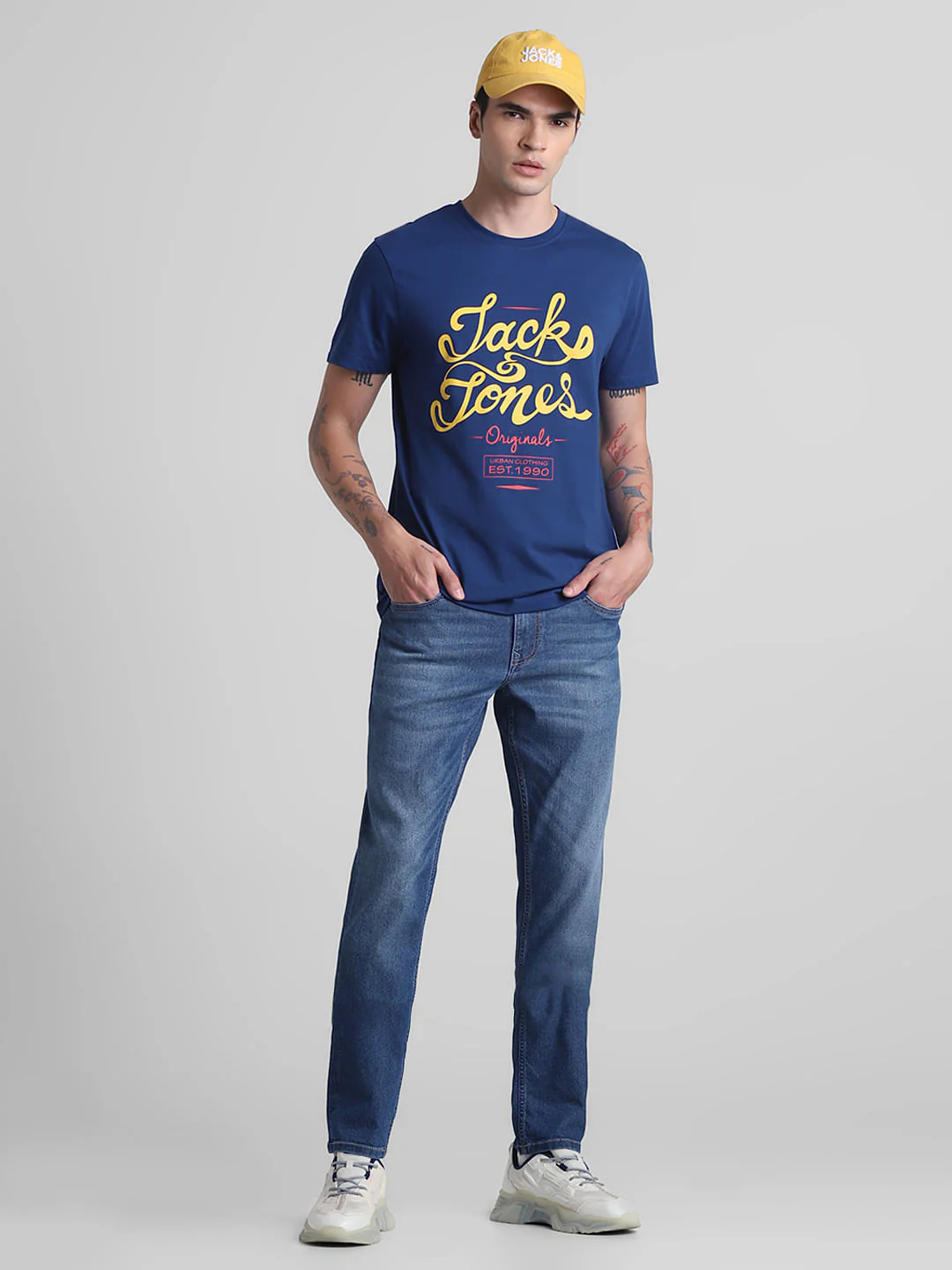 Blue Low Rise Glenn Slim Fit Jeans - Image 6