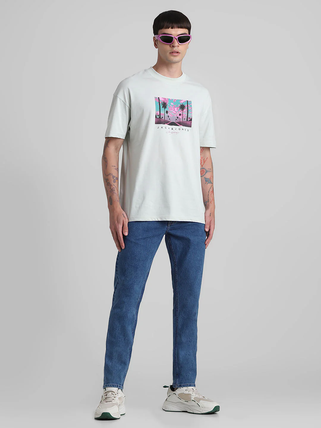 Light Blue Low Rise Ben Skinny Fit Jeans - Image 6