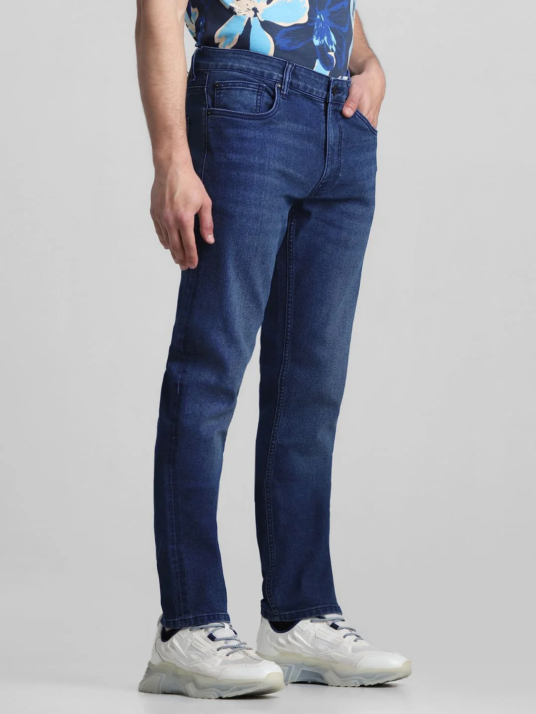 Dark Blue Low Rise Tim Anti Fit Jeans - Image 2