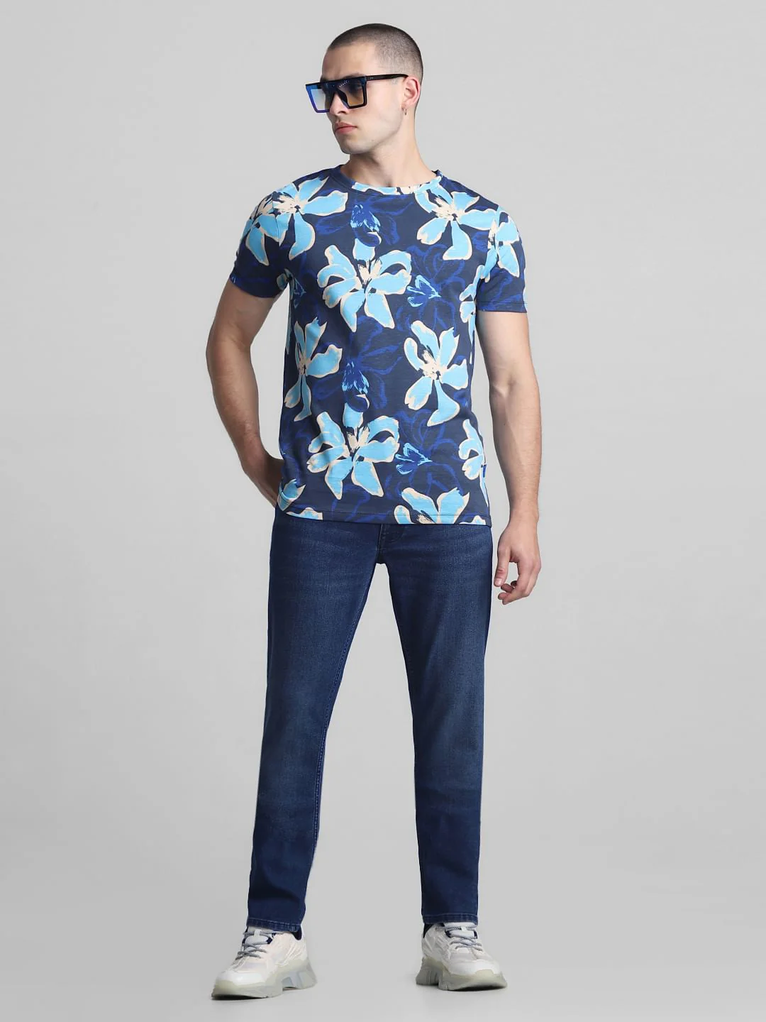 Dark Blue Low Rise Tim Anti Fit Jeans - Image 5