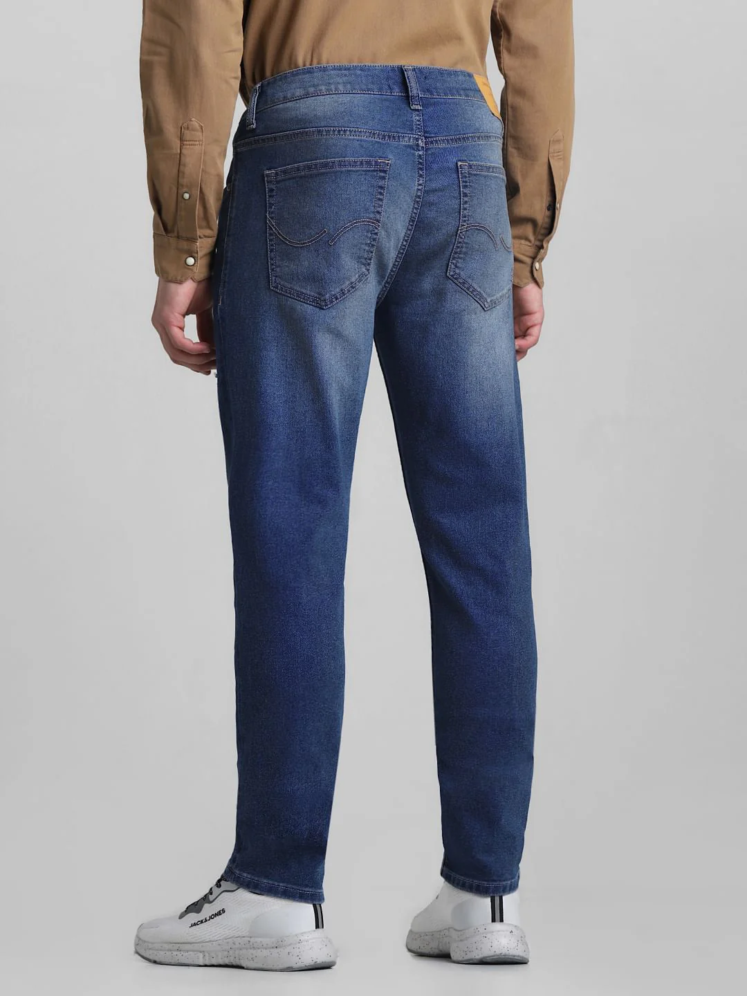 Blue Low Rise Distressed Ben Skinny Jeans - Image 3