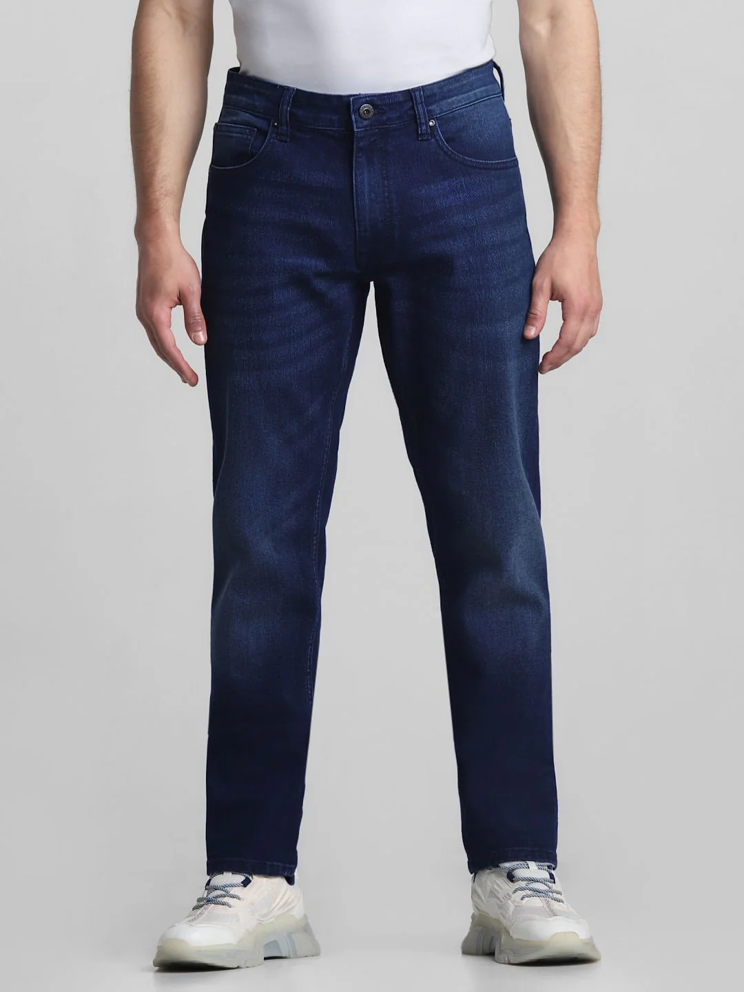 Dark Blue Low Rise Tim Anti Fit Jeans
