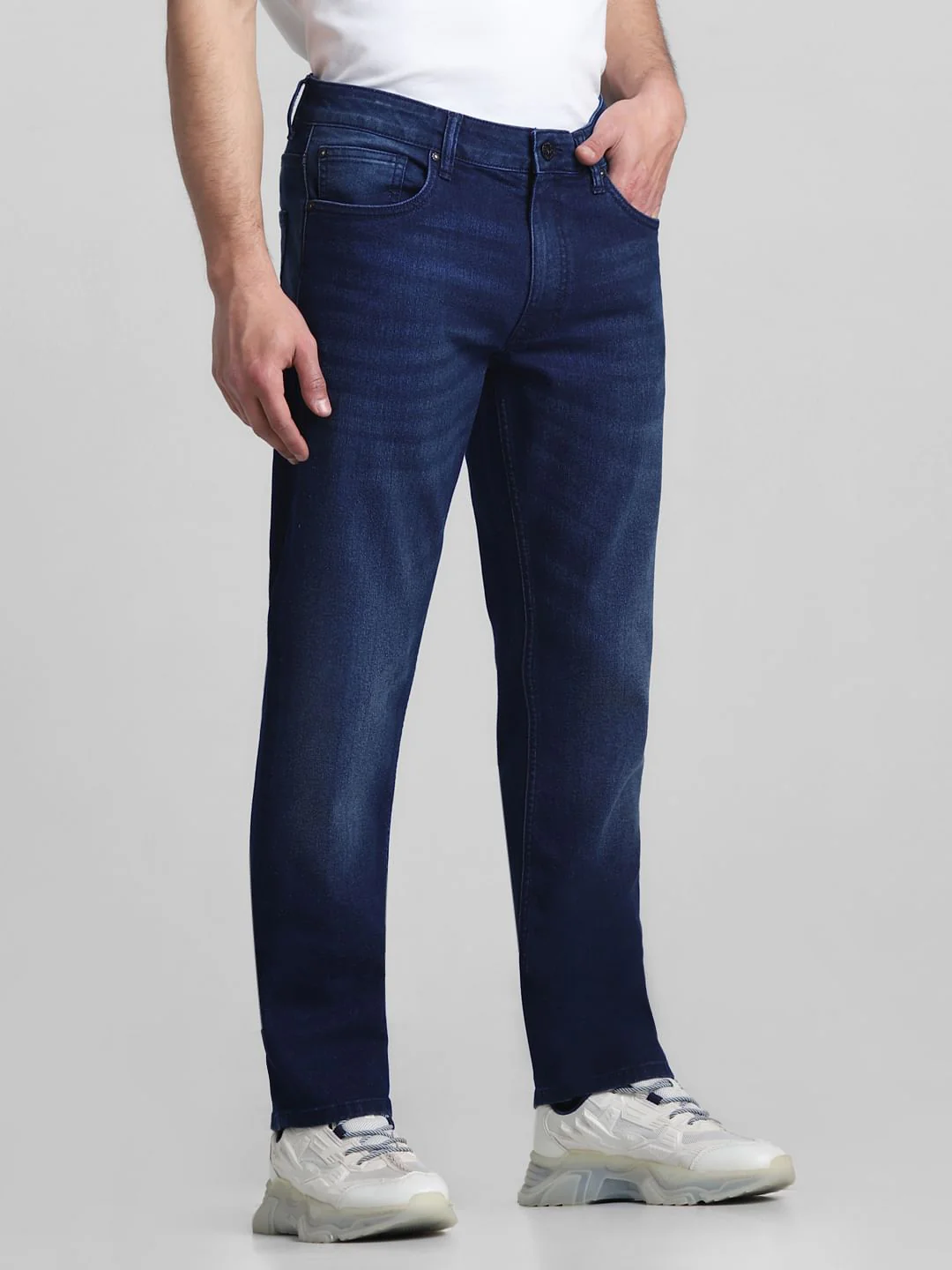 Dark Blue Low Rise Tim Anti Fit Jeans - Image 2