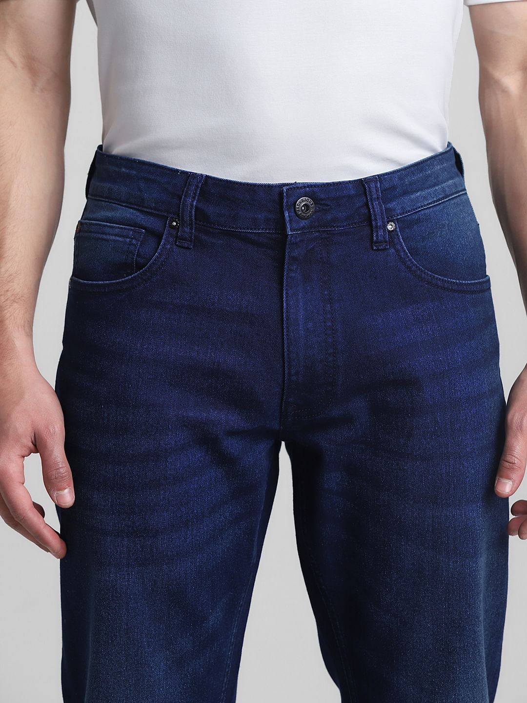 Dark Blue Low Rise Tim Anti Fit Jeans - Image 4
