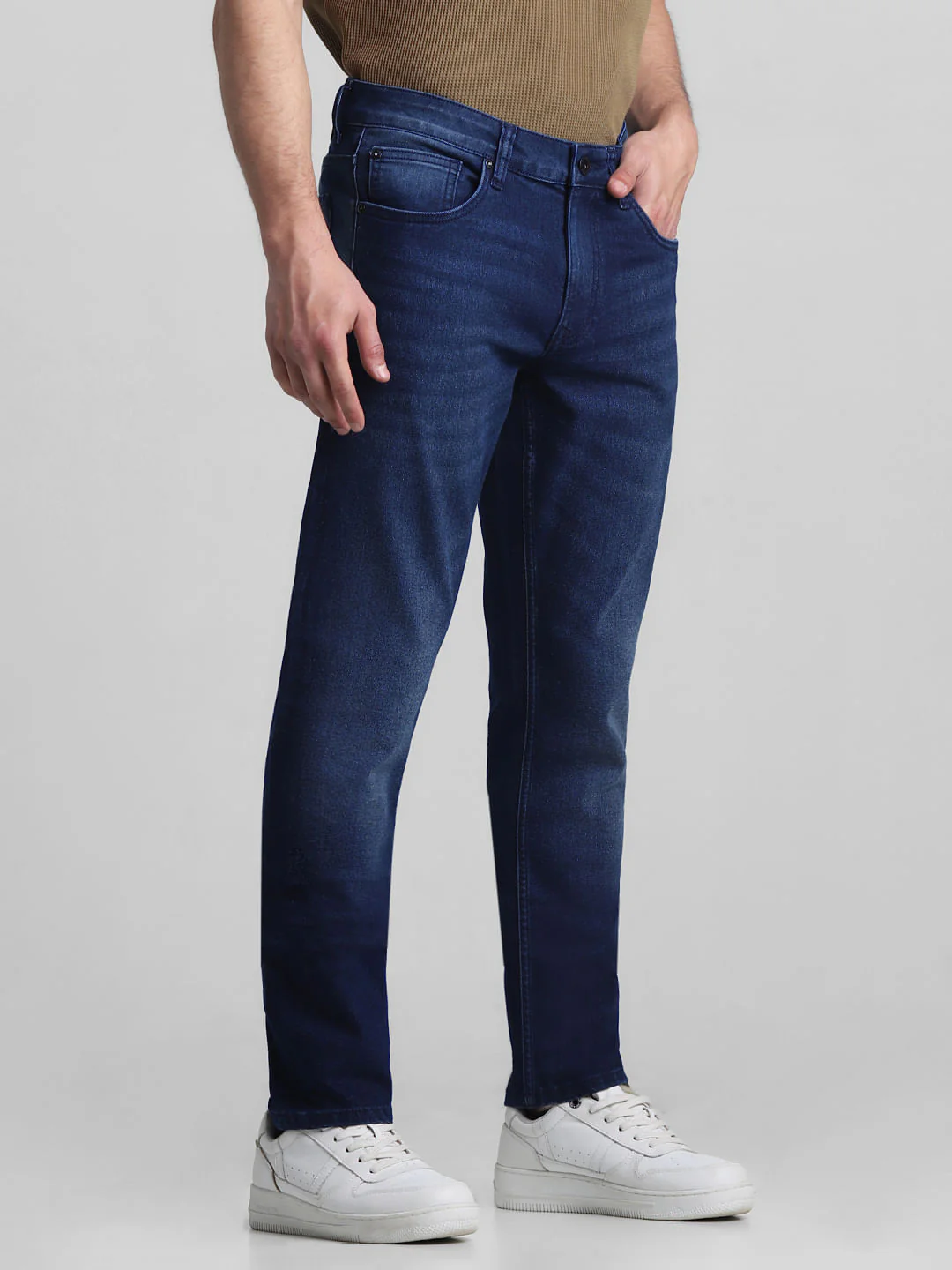 Dark Blue Low Rise Glenn Slim Fit Jeans - Image 2