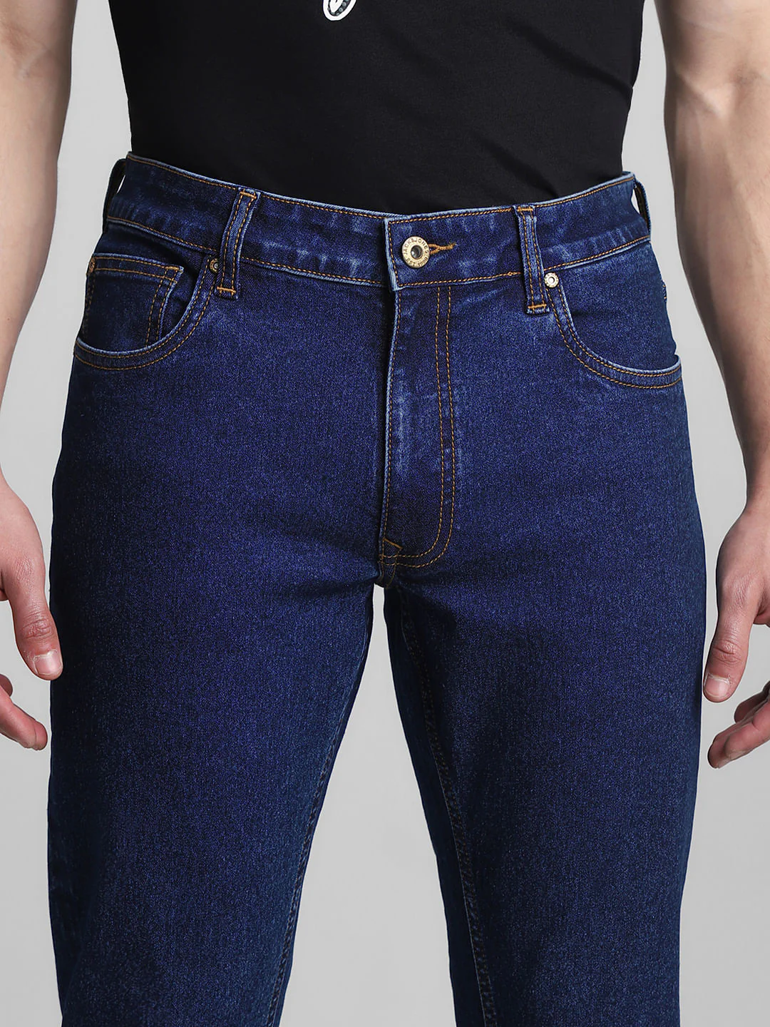 Blue Low Rise Tim Anti Fit Jeans - Image 4