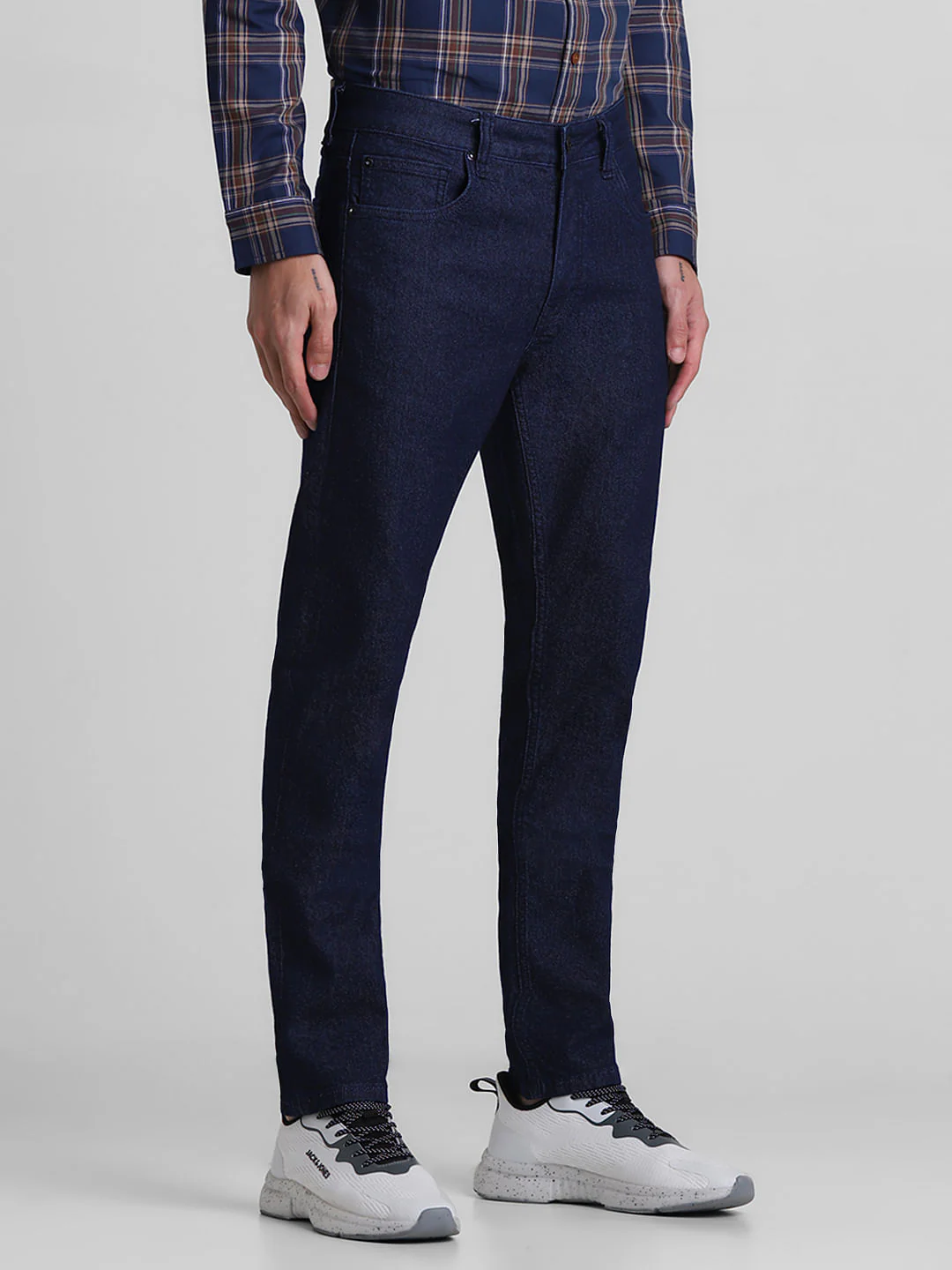 Dark Blue Low Rise Ben Skinny Fit Jeans - Image 2
