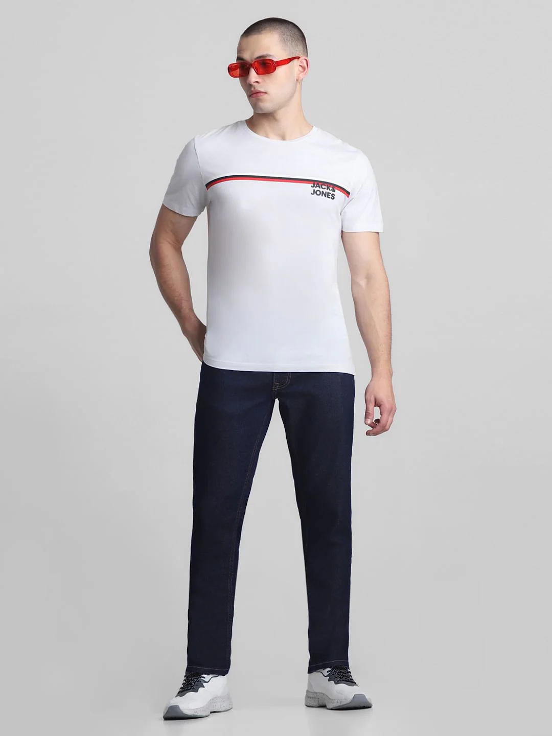 Dark Blue Low Rise Tim Anti Fit Jeans - Image 5