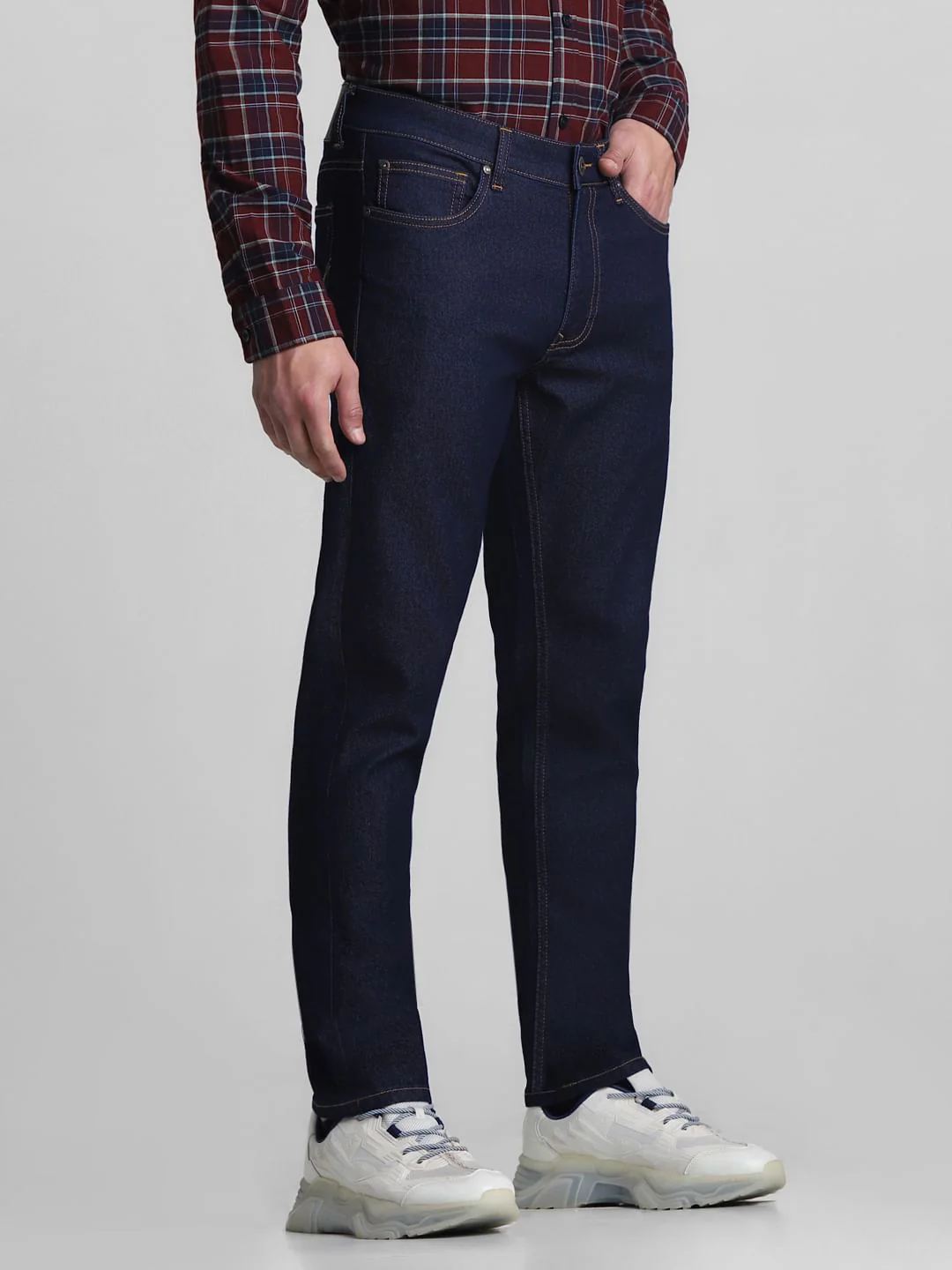Dark Blue Low Rise Ben Skinny Jeans - Image 2