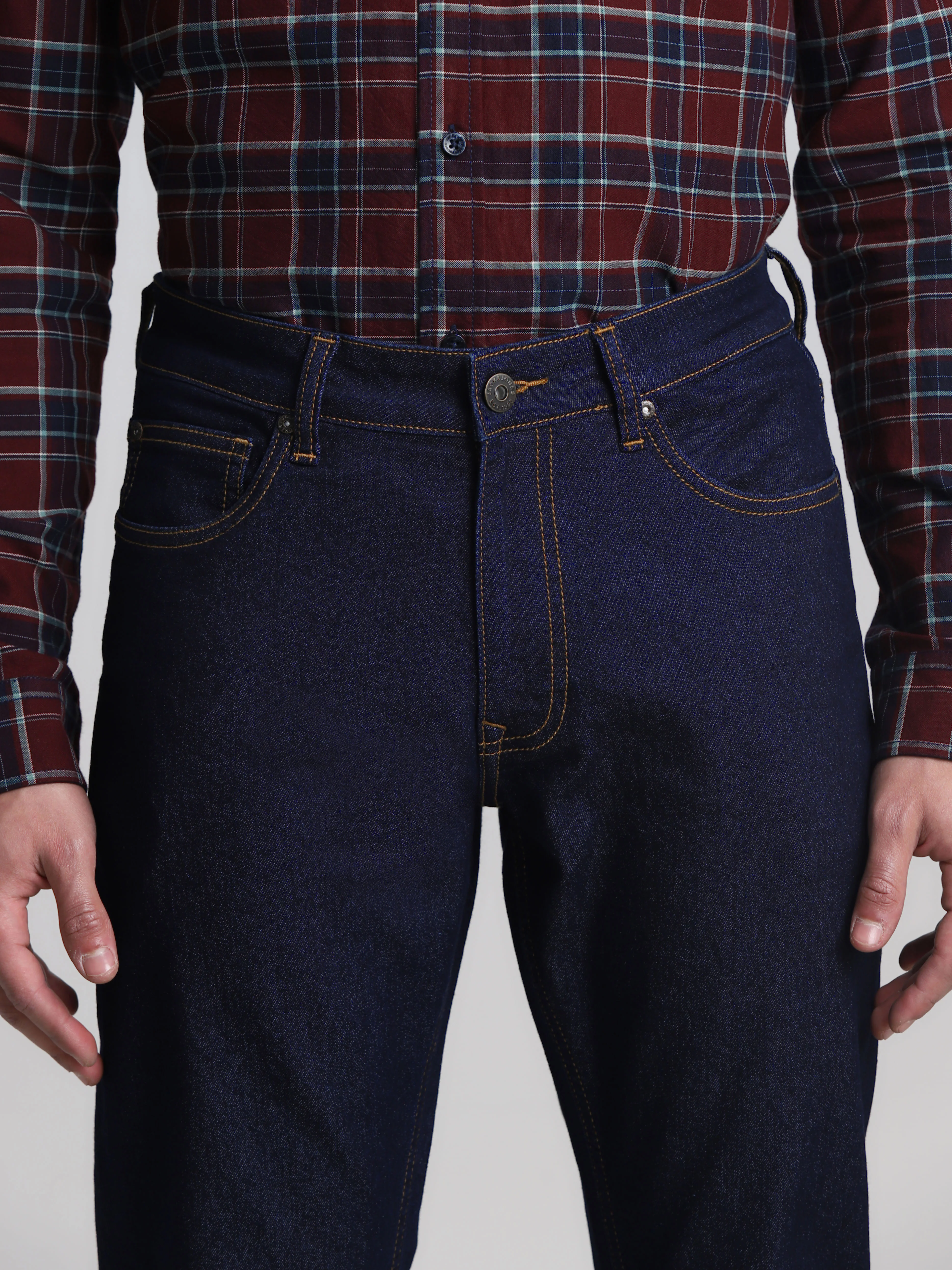 Dark Blue Low Rise Ben Skinny Jeans - Image 4