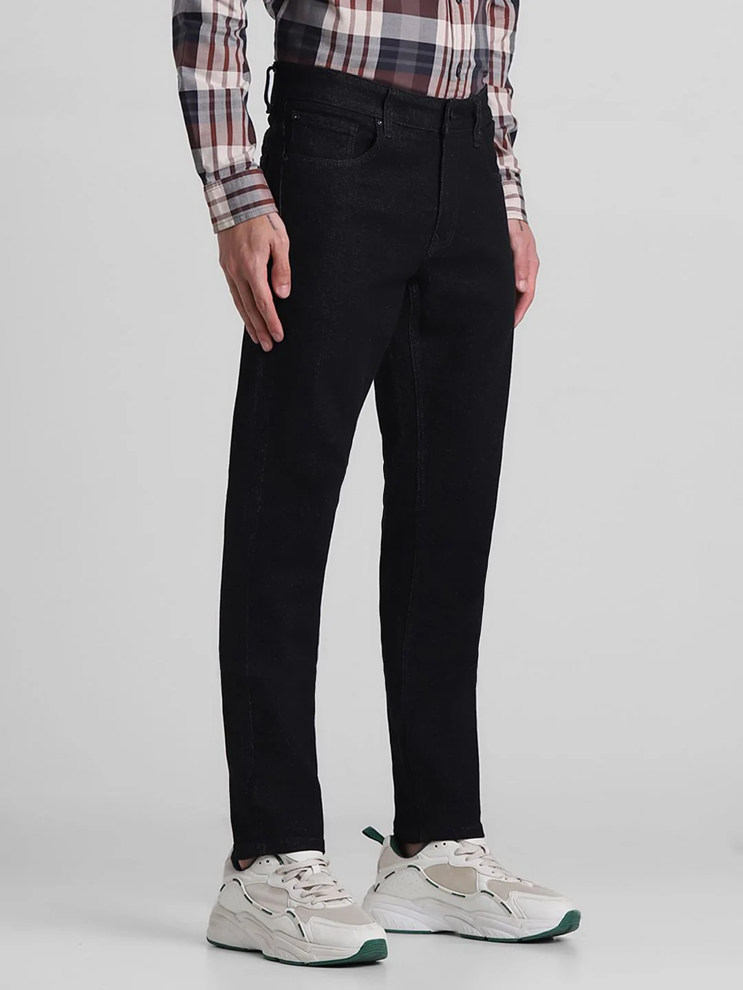 Black Low Rise Glenn Slim Fit Jeans - Image 2