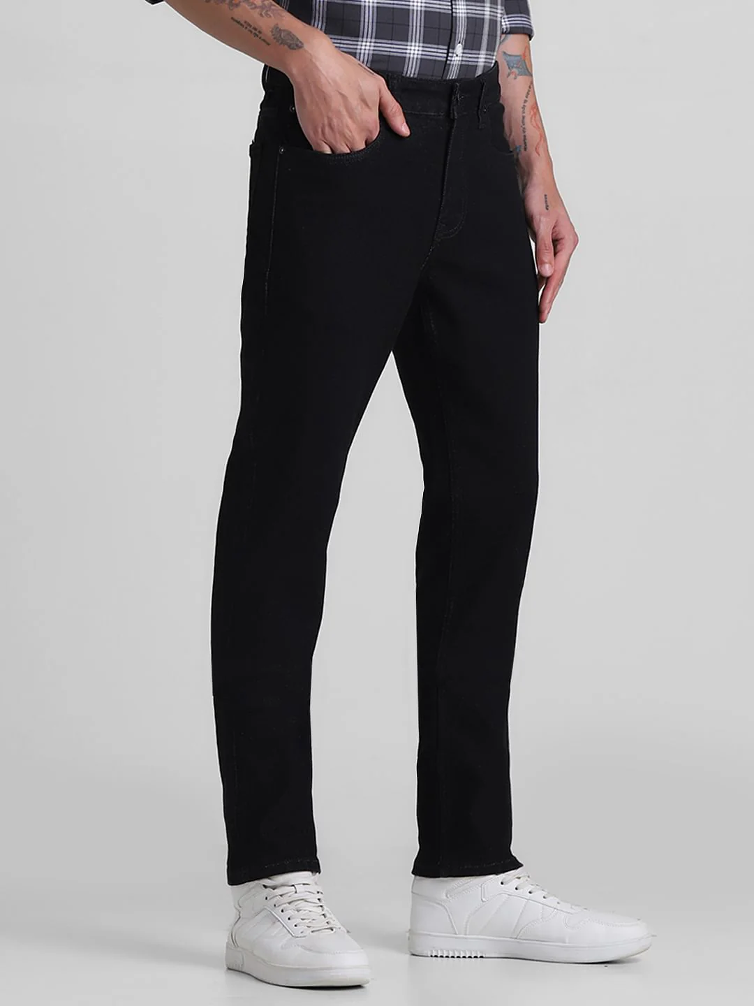 Black Low Rise Ben Skinny Fit Jeans - Image 2