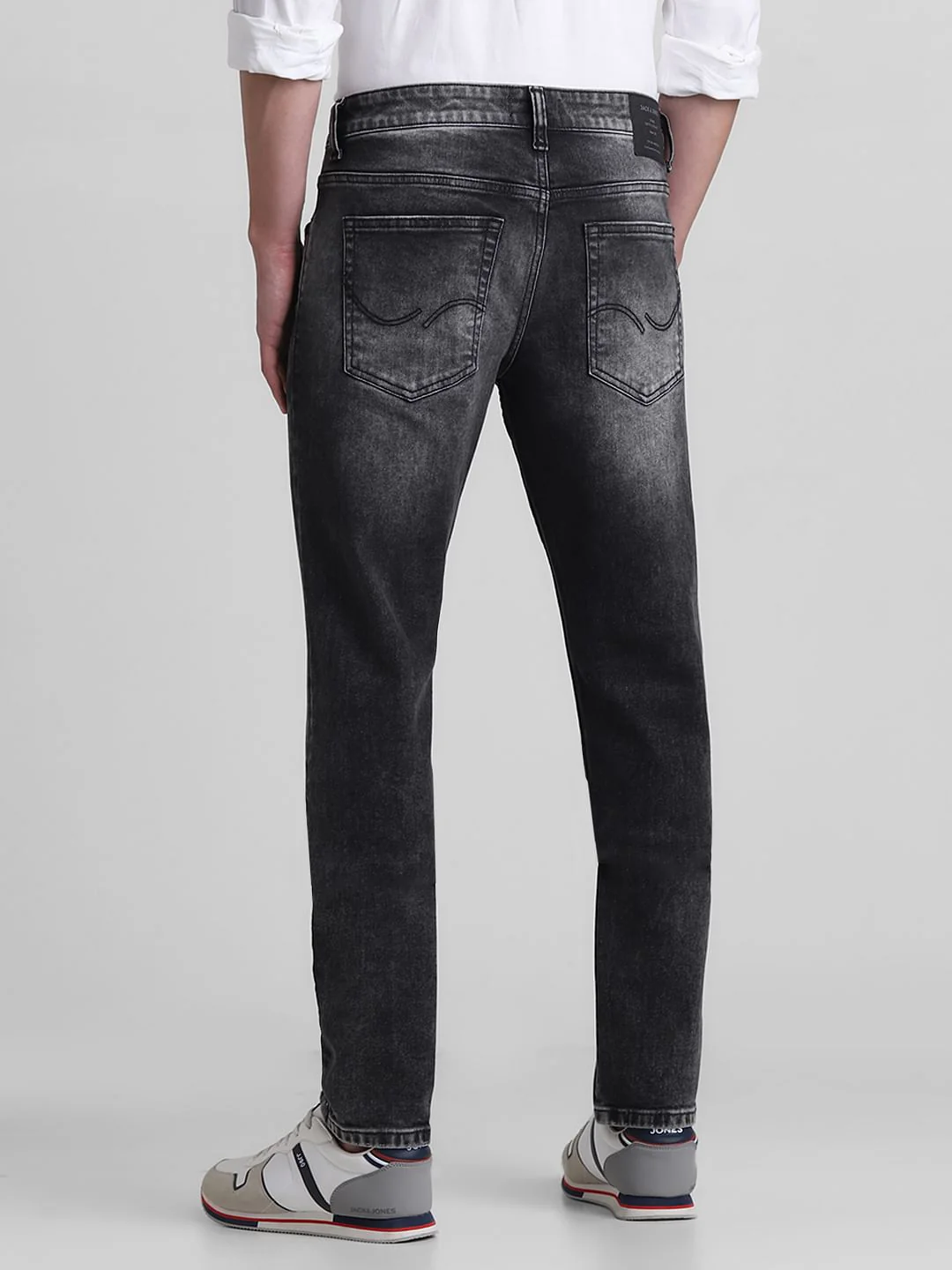 Light Grey Low Rise Glenn Slim Fit Jeans - Image 3