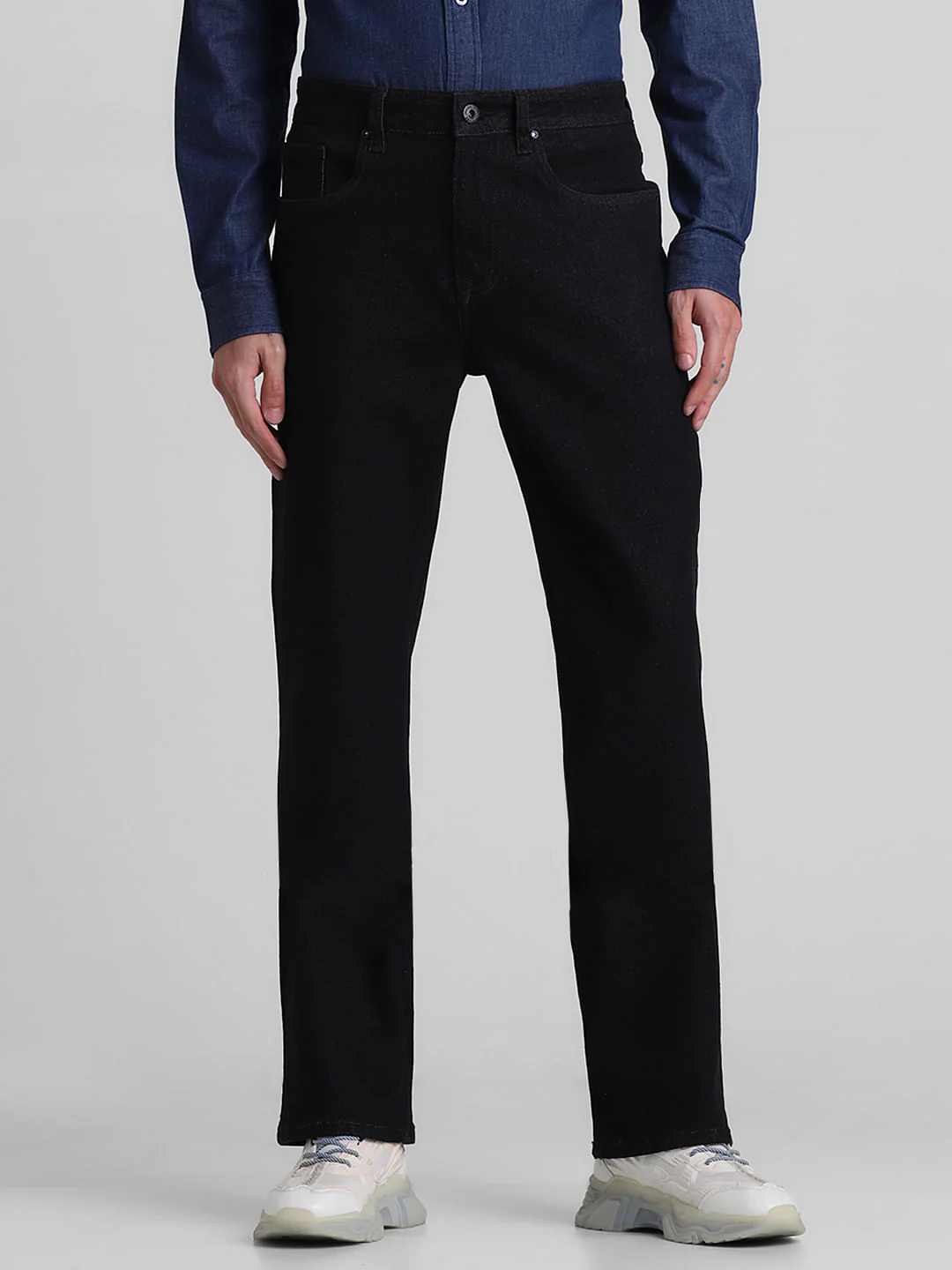 Black High Rise Ray Bootcut Fit Jeans