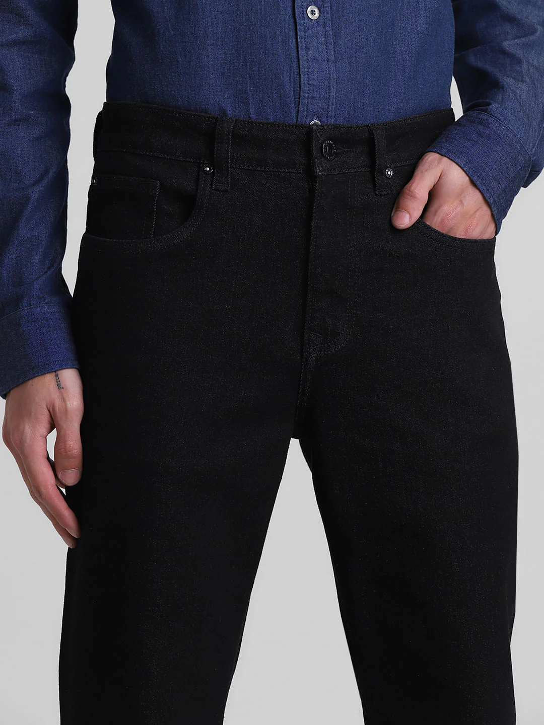 Black High Rise Ray Bootcut Fit Jeans - Image 4