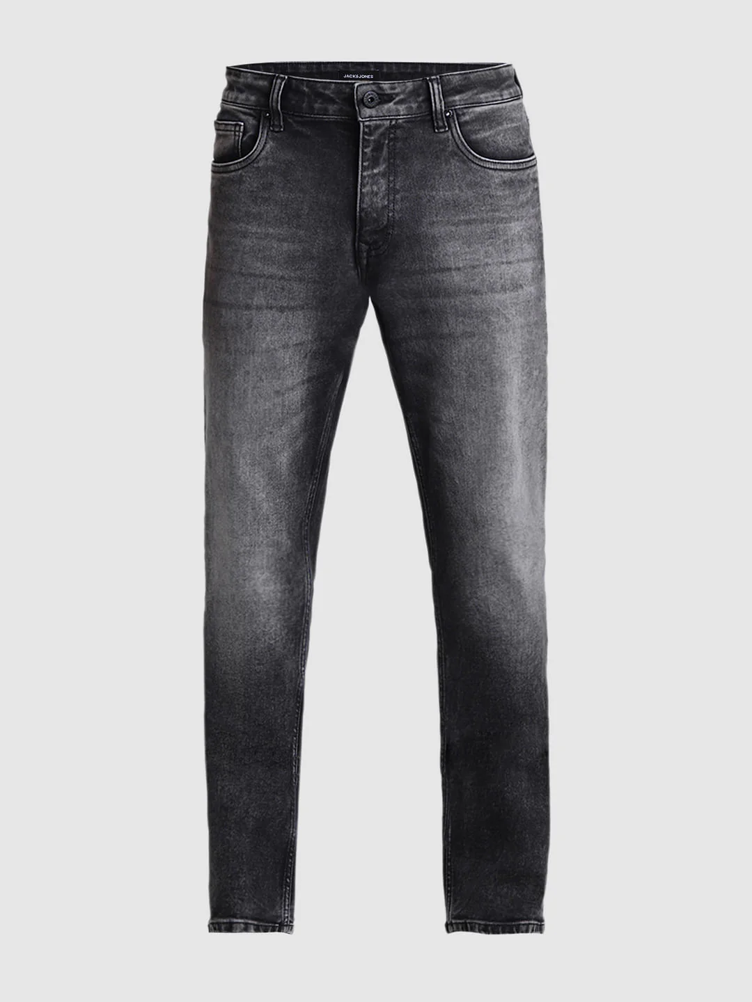 Grey Mid Rise Washed Clark Regular Fit Jeans - Image 6