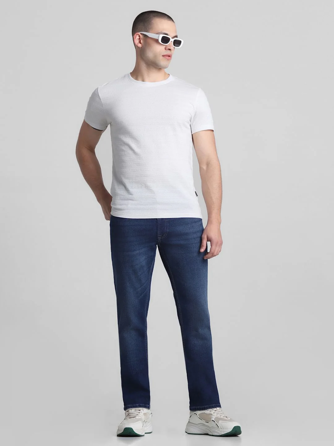 Blue Low Rise Tim Anti Fit Jeans - Image 5