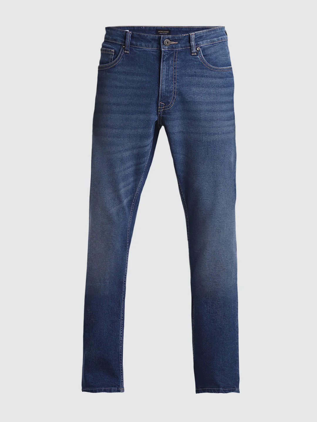 Blue Mid Rise Clark Regular Fit Jeans - Image 7
