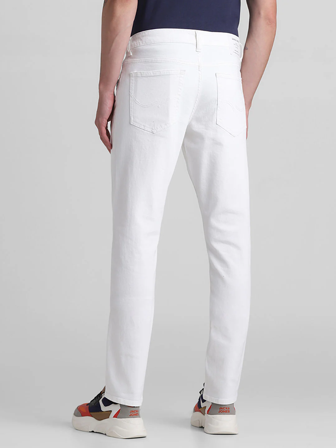 White Low Rise Glenn Slim Fit Jeans - Image 3