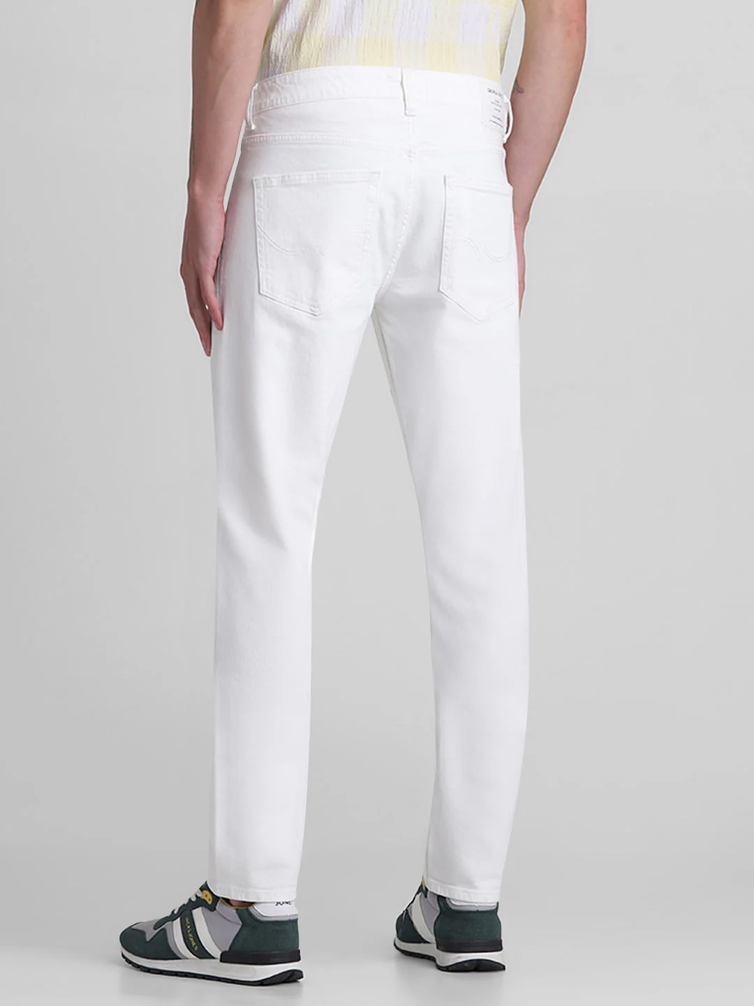 White Low Rise Glenn Slim Fit Jeans - Image 3