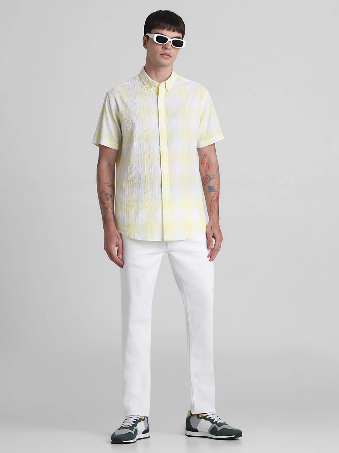 White Low Rise Glenn Slim Fit Jeans - Image 5
