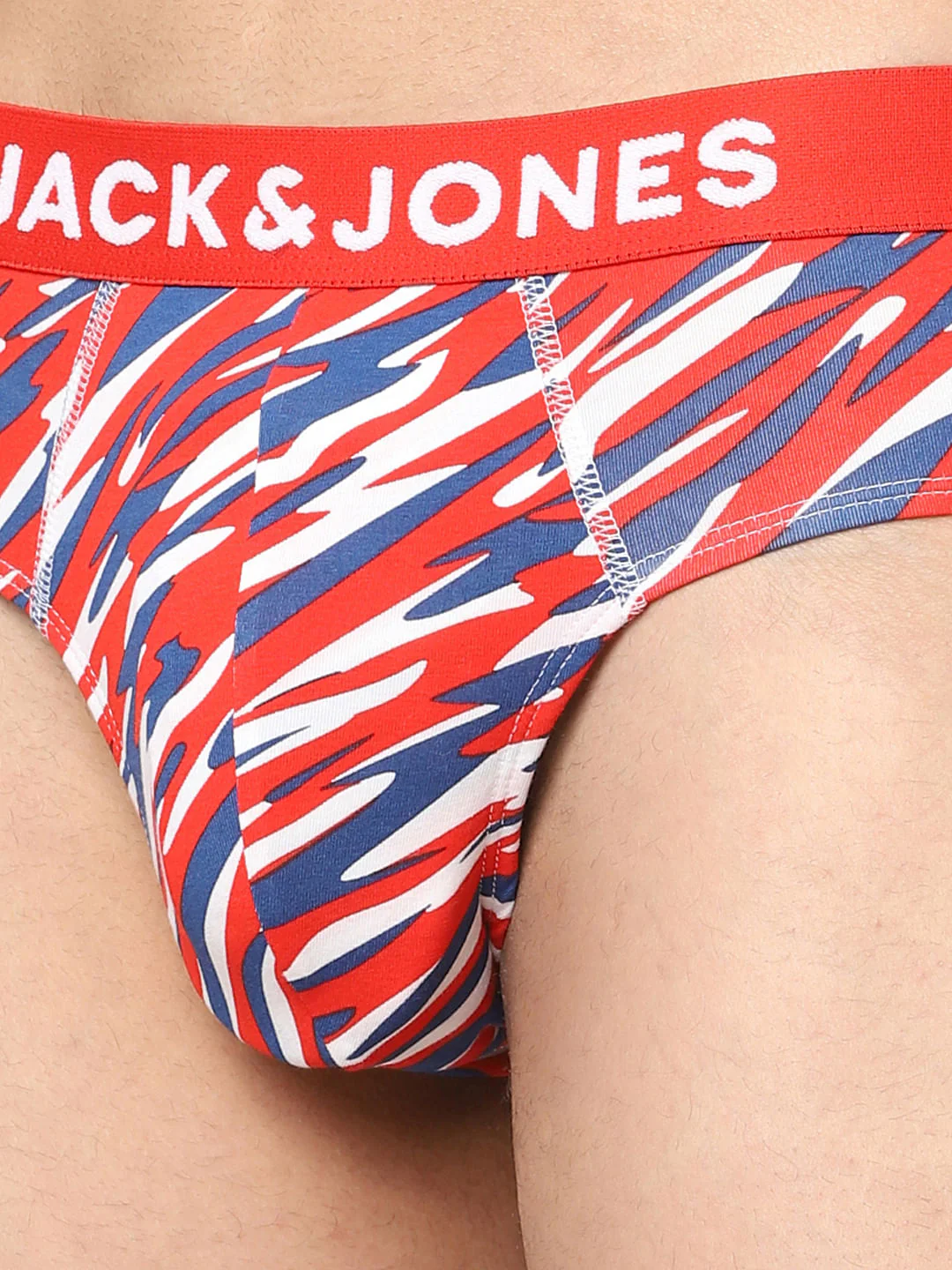 Red & Blue Printed Briefs - Image 4