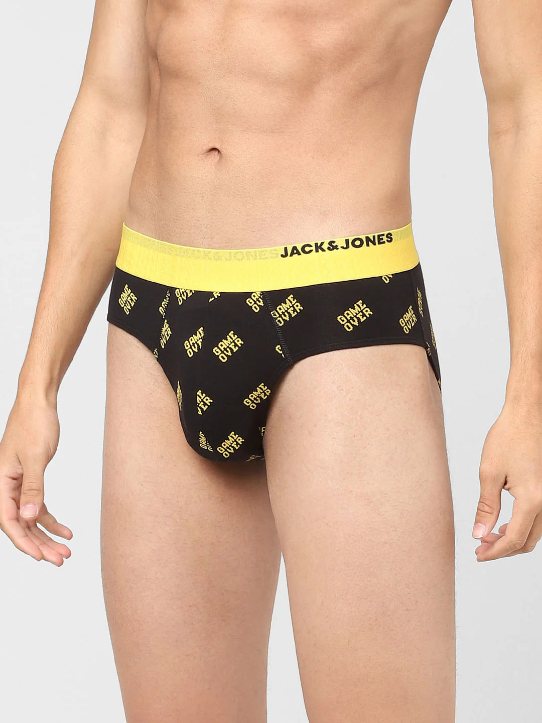 Black Text Print Briefs - Image 2