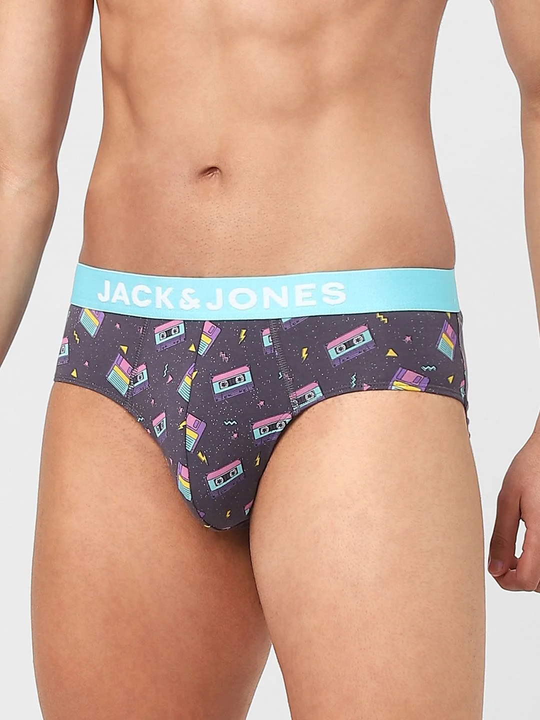 Purple Cassette Printed Briefs - Image 2