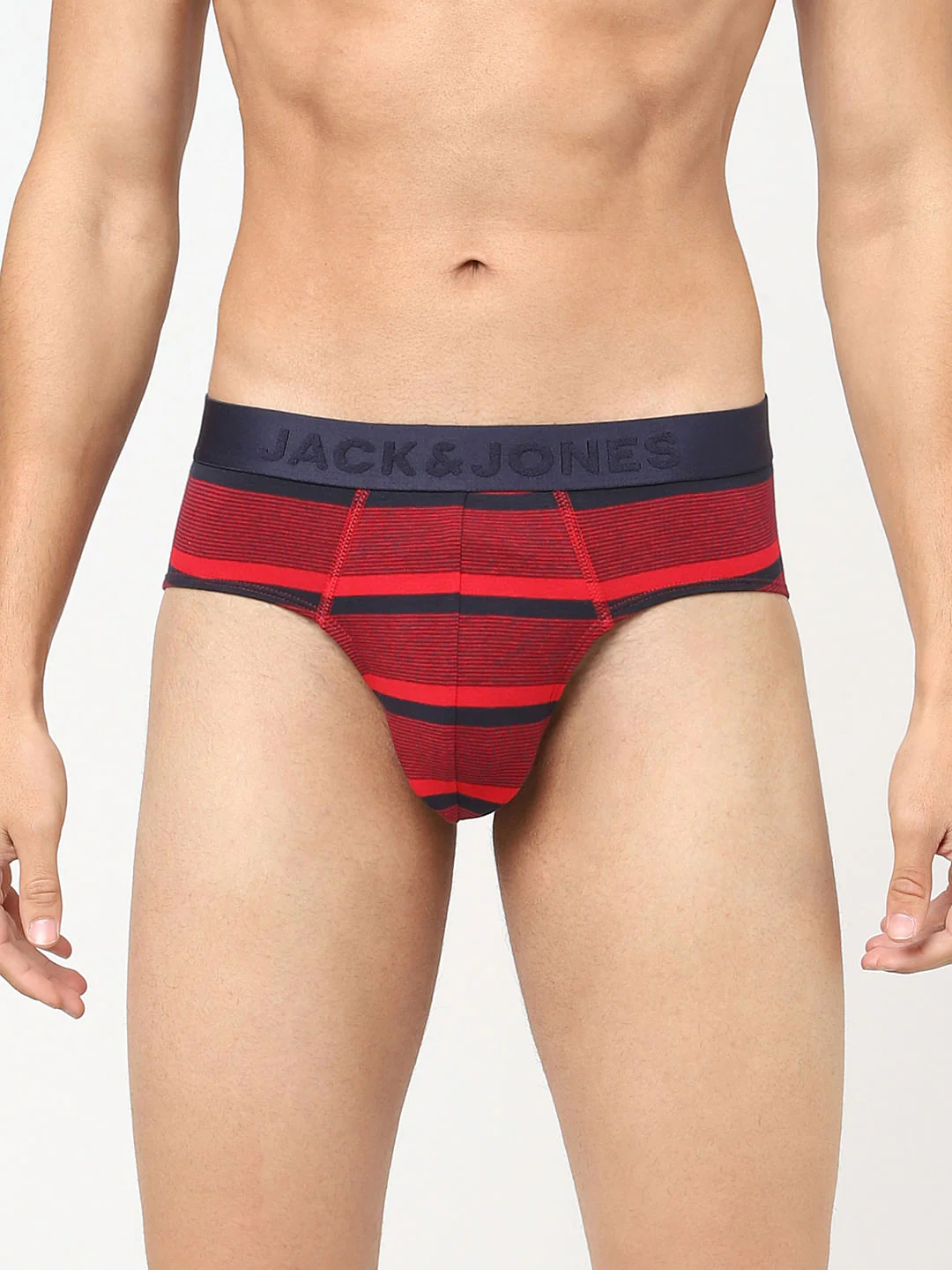 Pack Of 2 Blue & Red Striped Briefs - Image 4
